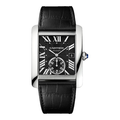 Cartier Tank MC 34.3 Stainless Steel / Black ref W5330004