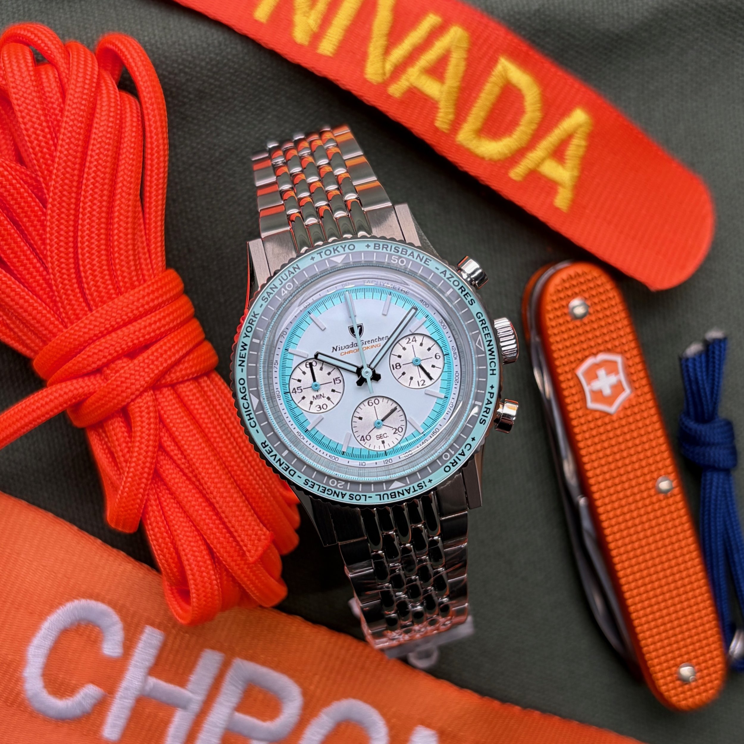 Nivada Grenchen Chronoking Racing Grey