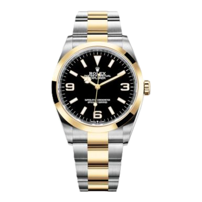 Rolex Explorer 36 Stainless Steel / Yellow Gold ref 124273-0001