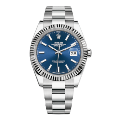 Rolex Datejust 41 Stainless Steel Fluted / Oyster / Blue ref 126334-0001