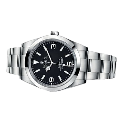 Rolex Explorer 39 / Stainless steel / Black ref 214270-0001